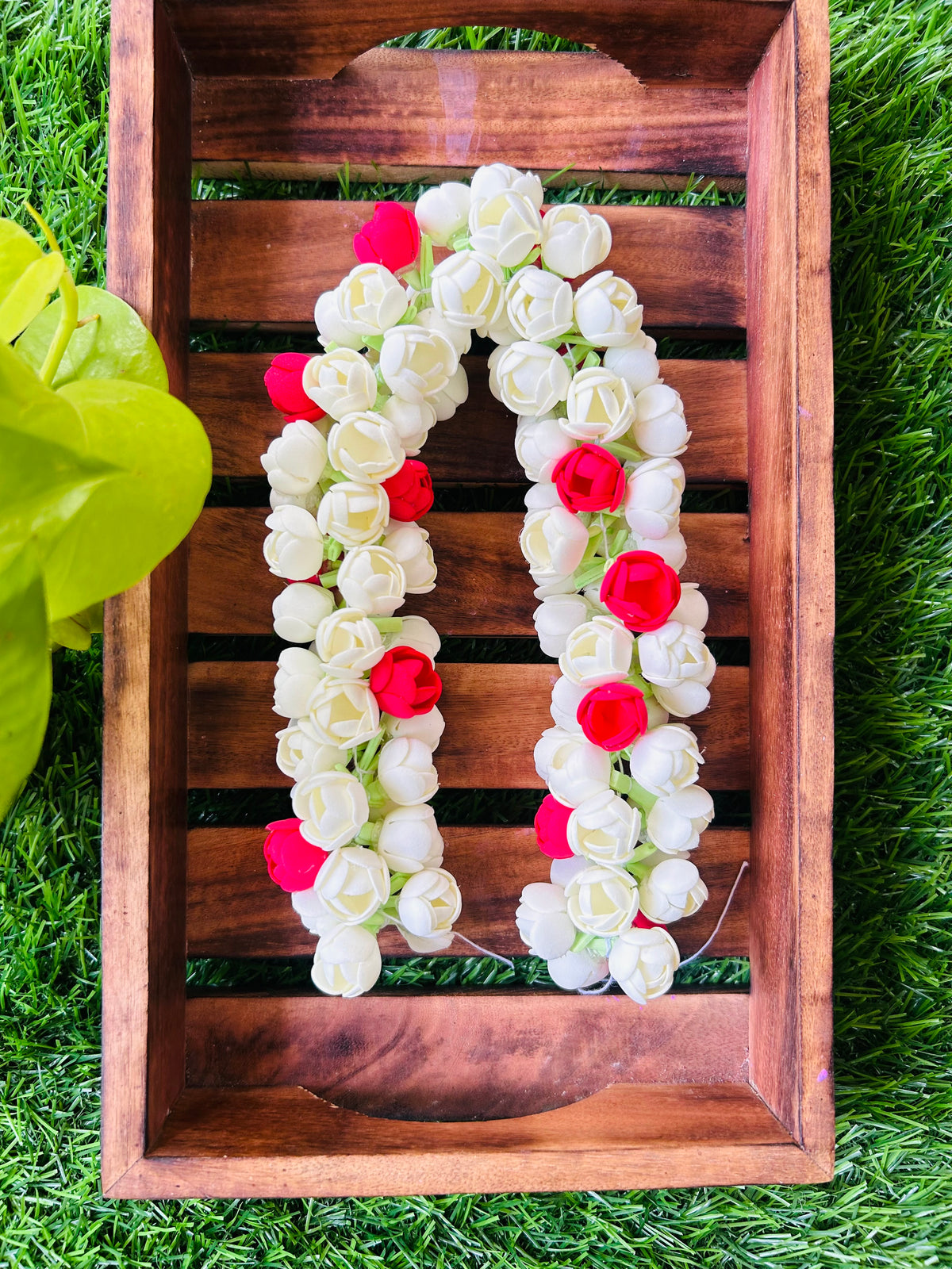 Double layer jasmine with rose