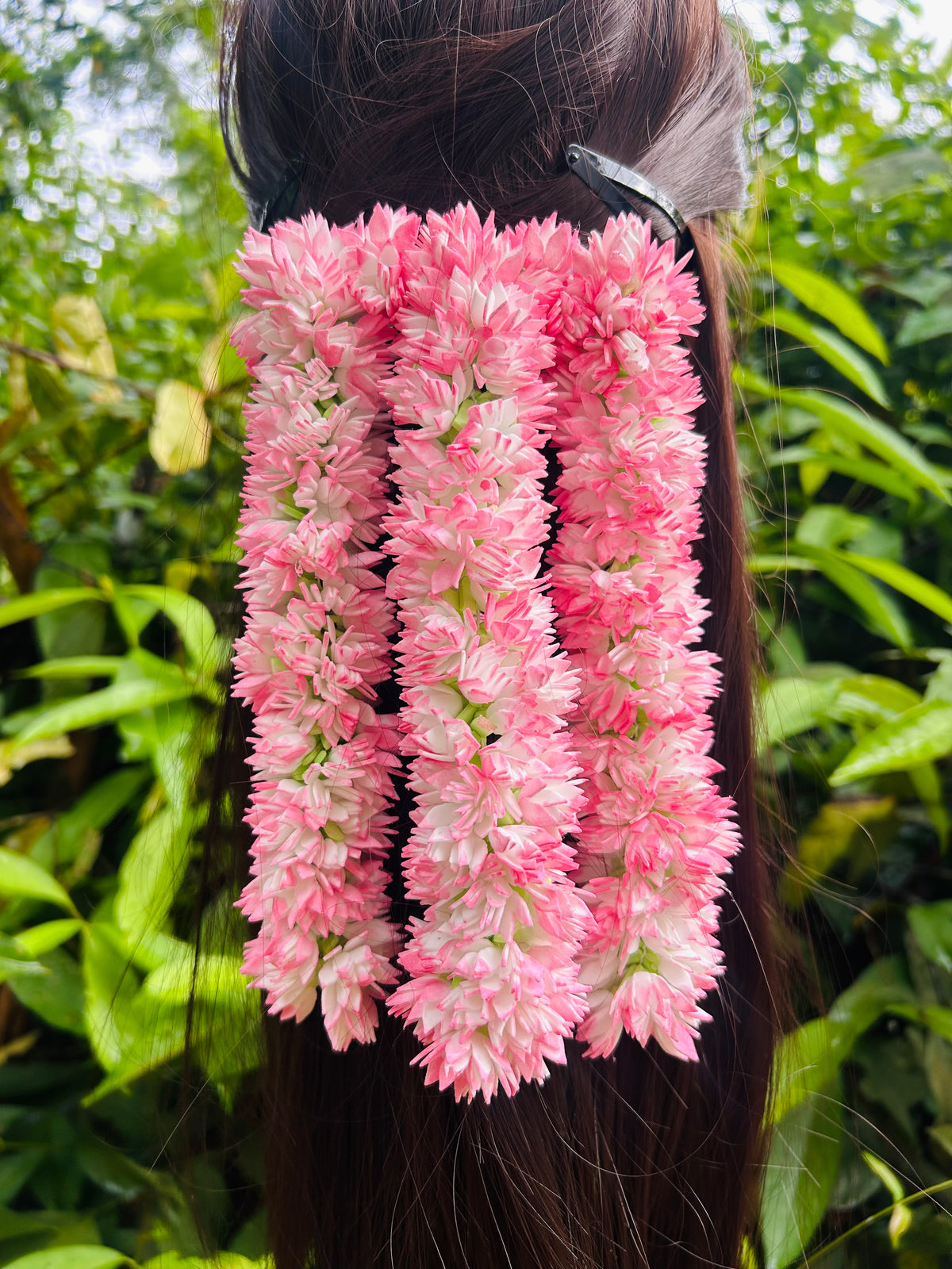 Dark pink jathimalli clip