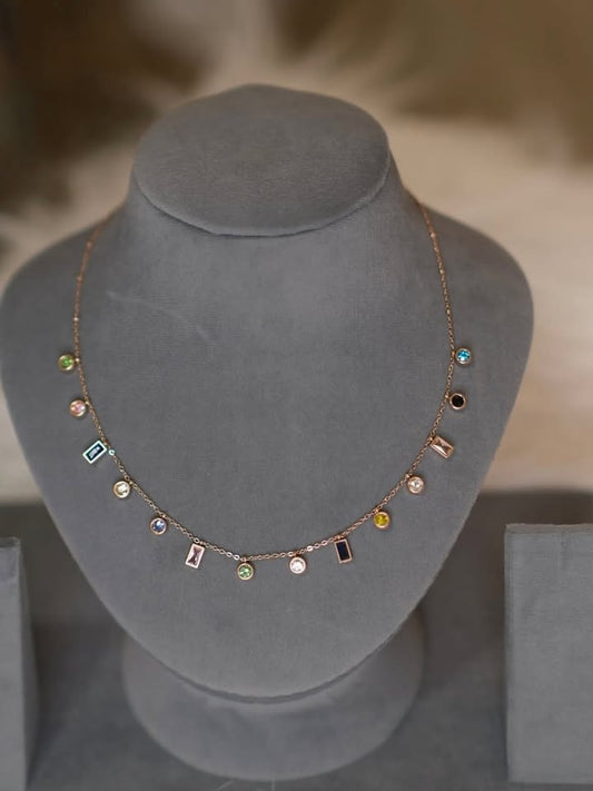 Multi Colour Stone chain